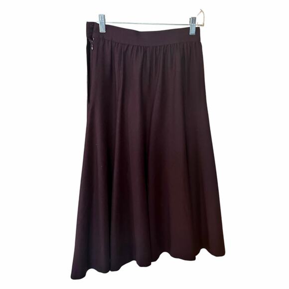 ESCADA by Margaretha Ley Vintage A-line Wool Skirt Size 36 Small Purple Peasant - Picture 5 of 10